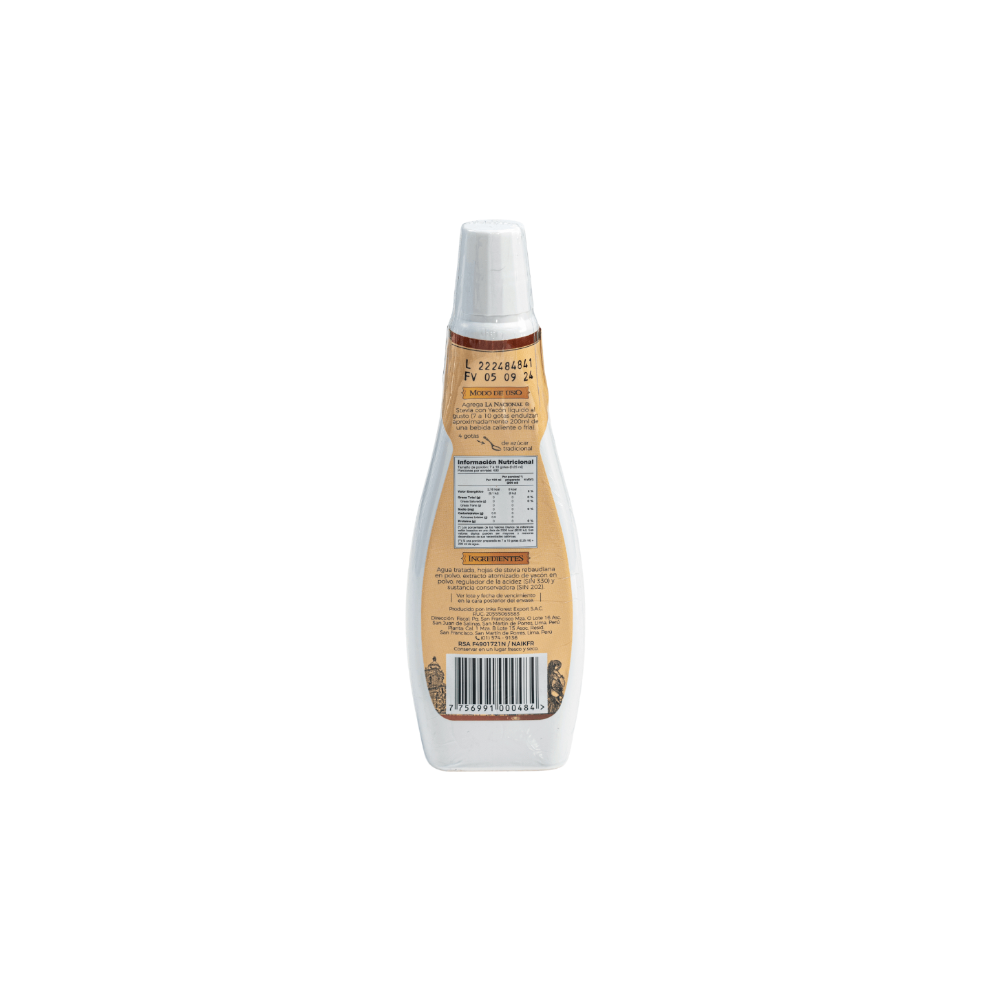 ENDULZANTES STEVIA LIQUDO X 100ML-INKA FOREST - Imagen 3