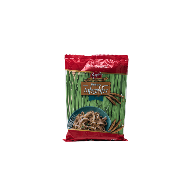 FIDEOS INTEGRALES ESPINACA X 250G-GOPAL