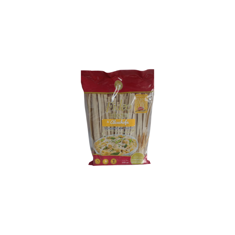 FIDEO INTEGRAL DE ALCACHOFA X 250GR - GOPAL